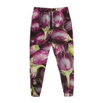 Eggplant Print Jogger Pants