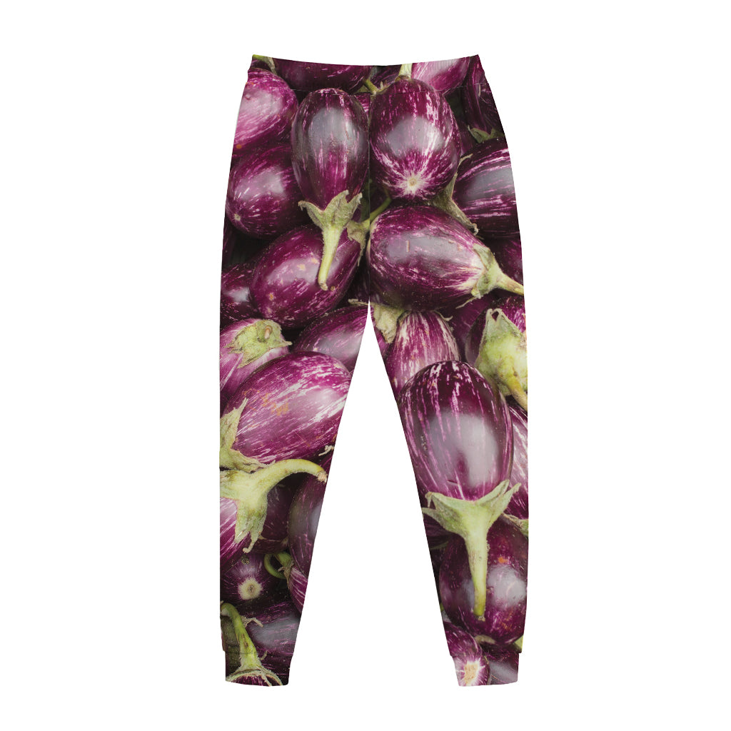 Eggplant Print Jogger Pants