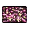 Eggplant Print Kitchen Mat