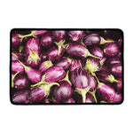 Eggplant Print Kitchen Mat