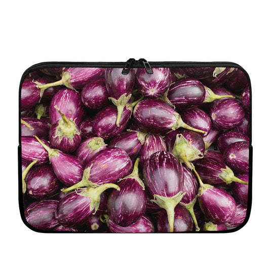 Eggplant Print Laptop Sleeve