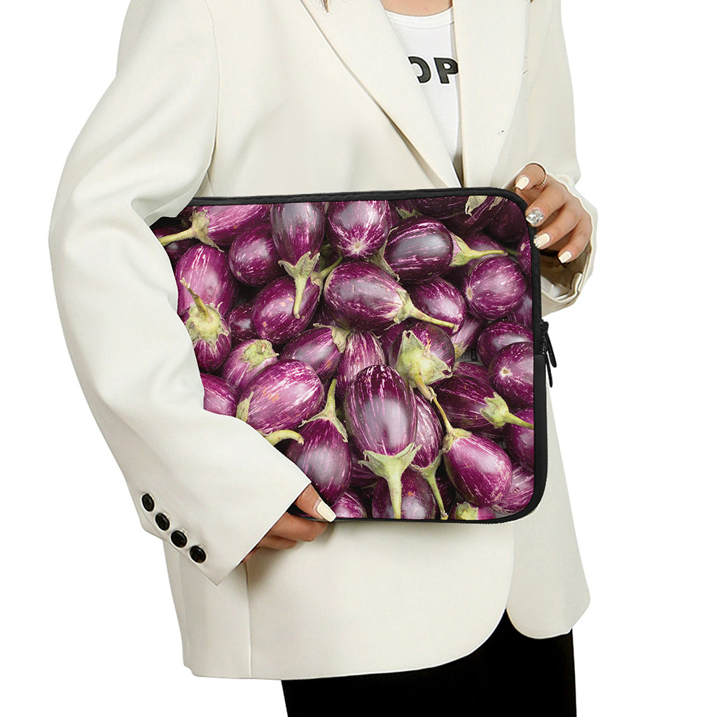 Eggplant Print Laptop Sleeve