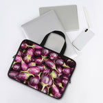 Eggplant Print Laptop Sleeve With Handle