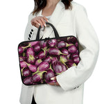 Eggplant Print Laptop Sleeve With Handle