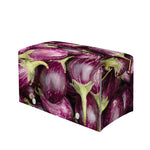 Eggplant Print Leather Tissue Box Cover