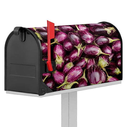 Eggplant Print Mailbox Cover