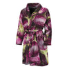 Eggplant Print Men's Bathrobe