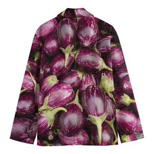 Eggplant Print Men's Blazer