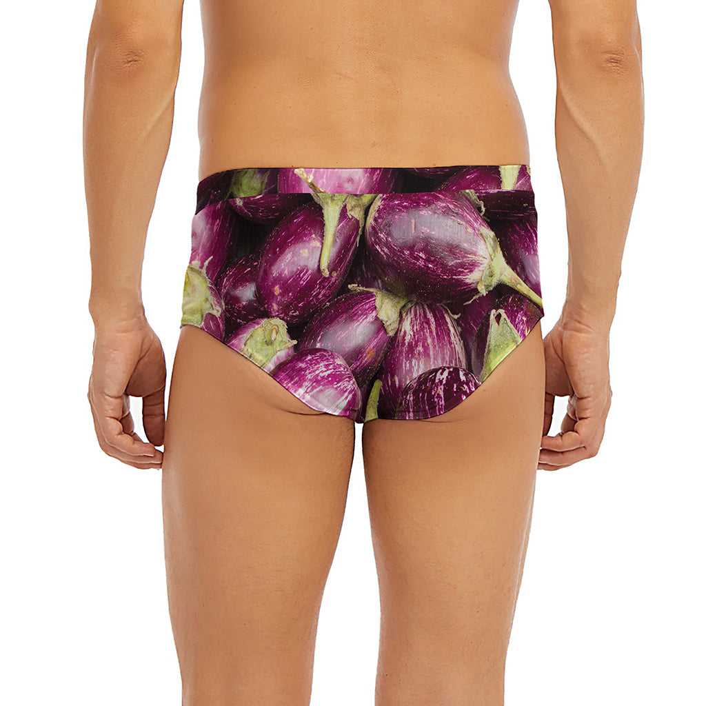 Eggplant Print Men's Briefs