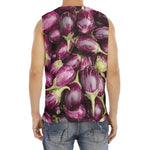 Eggplant Print Men's Fitness Tank Top