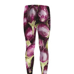 Eggplant Print Men's leggings