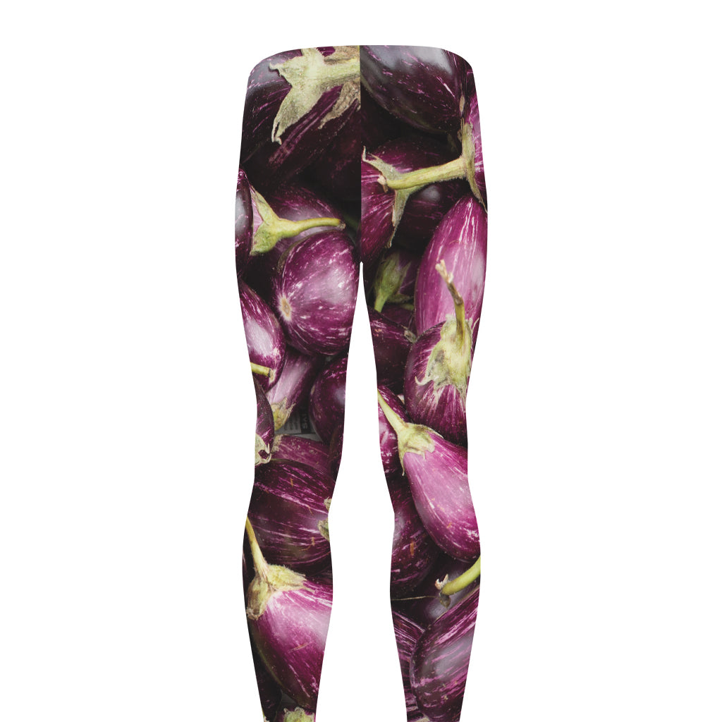 Eggplant Print Men's leggings