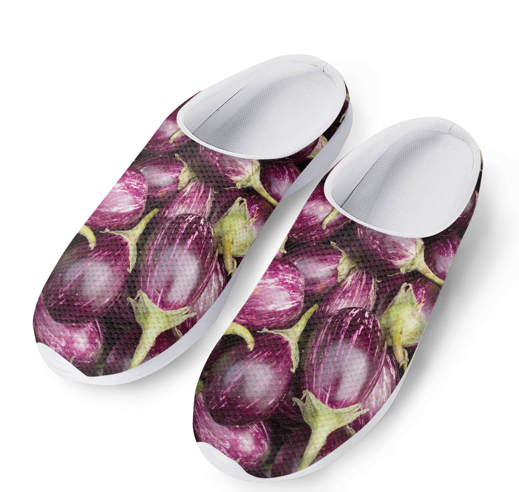 Eggplant Print Mesh Casual Shoes