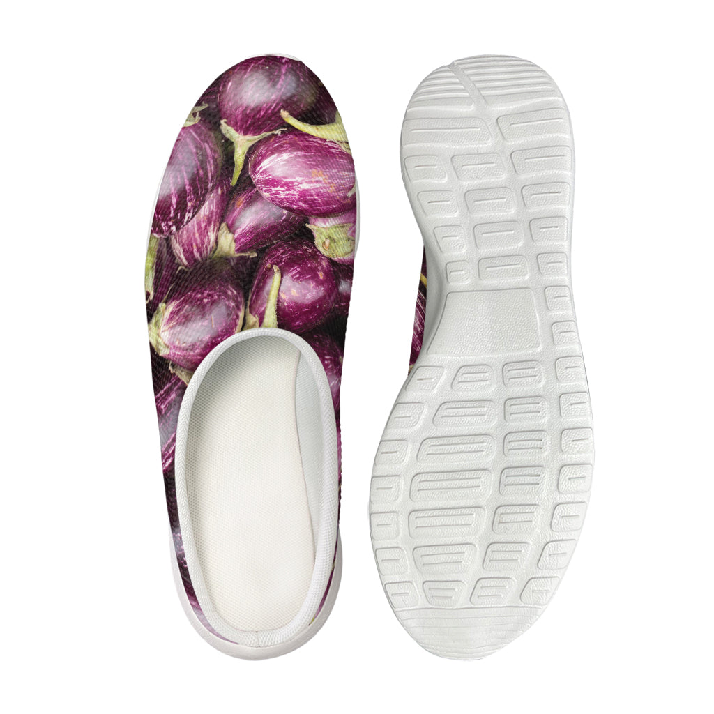 Eggplant Print Mesh Casual Shoes