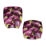 Eggplant Print Office Chair Cover