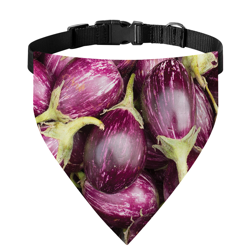 Eggplant Print Over The Collar Dog Bandana