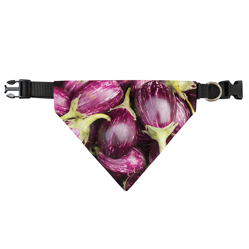 Eggplant Print Over The Collar Dog Bandana
