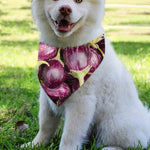 Eggplant Print Over The Collar Dog Bandana