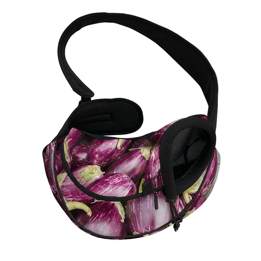Eggplant Print Pet Sling Carrier