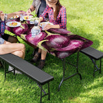 Eggplant Print Picnic Table Cover
