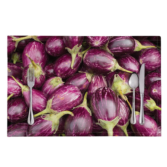 Eggplant Print Placemat