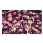 Eggplant Print Polyester Doormat