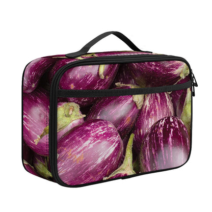 Eggplant Print Portable Lunch Bag