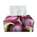 Eggplant Print Rectangle Tissue Box Cover