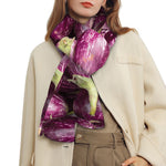 Eggplant Print Scarf