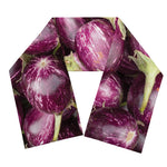 Eggplant Print Scarf