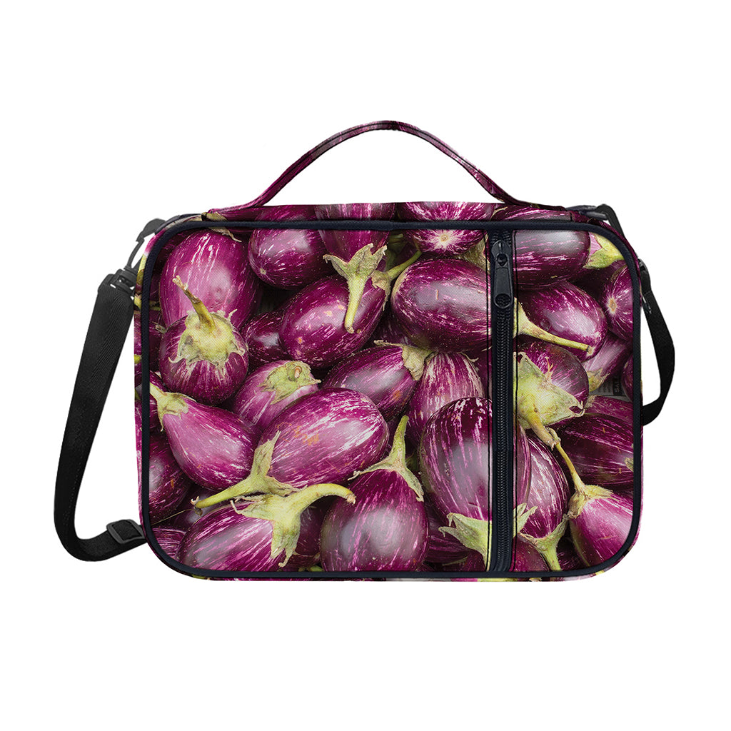 Eggplant Print Shoulder Strap Bible Bag