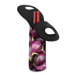 Eggplant Print Single Neoprene Wine Tote
