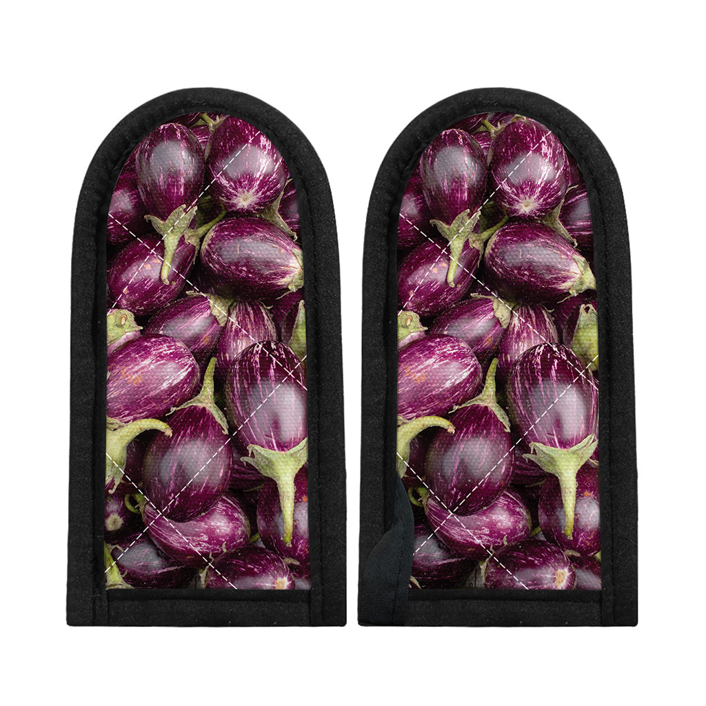 Eggplant Print Skillet Handle Cover