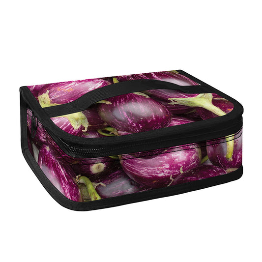 Eggplant Print Small Lunch Bag