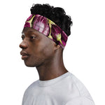 Eggplant Print Sports Headband