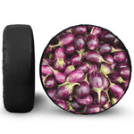 Eggplant Print Tire Cover