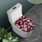 Eggplant Print Toilet Lid Cover
