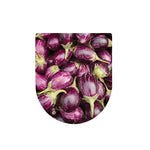 Eggplant Print Toilet Lid Cover