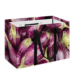 Eggplant Print Utility Tote Bag