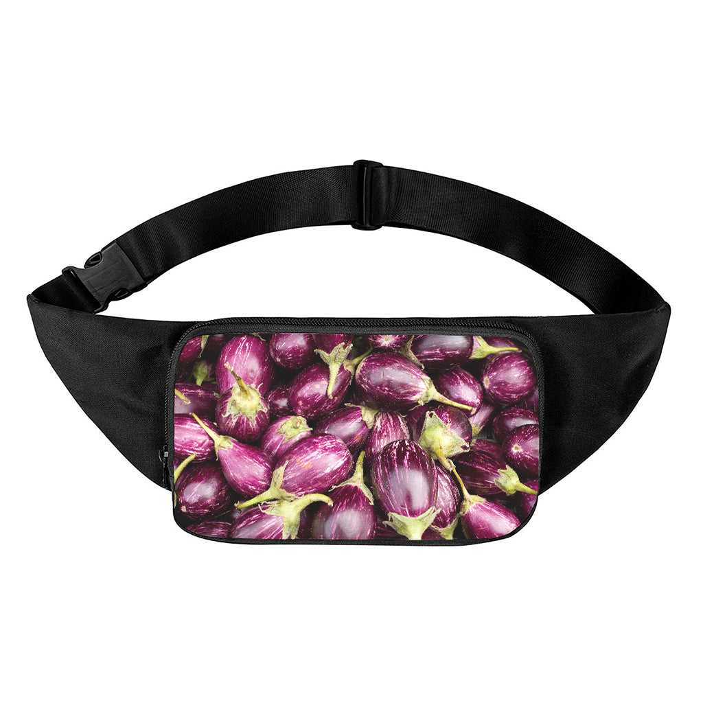 Eggplant Print Waist Bag