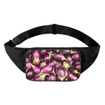 Eggplant Print Waist Bag