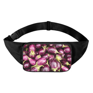 Eggplant Print Waist Bag