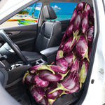 Eggplant Print Waterproof Car Seat Cover