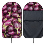 Eggplant Print Waterproof Car Seat Cover