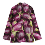 Eggplant Print Women's Blazer