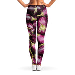 Eggplant Print Women's Leggings