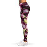 Eggplant Print Women's Leggings