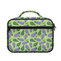 Eggplant With Leaves And Flowers Print Briefcase Bible Bag