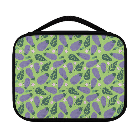 Eggplant With Leaves And Flowers Print Classic Bible Case