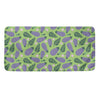 Eggplant With Leaves And Flowers Print Towel